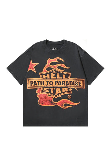 Dark Series: Flame Logo Printed Shirt