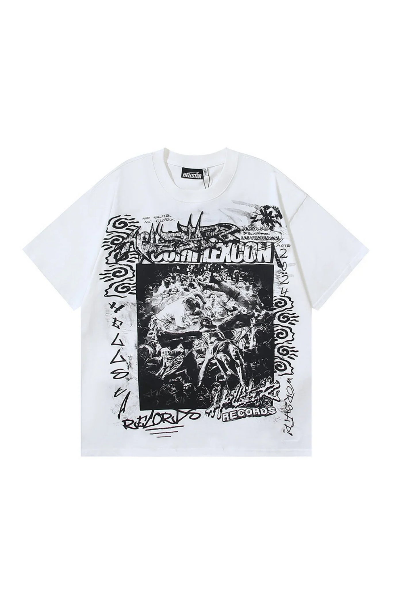Dark Series: Burning Flame White Shirt