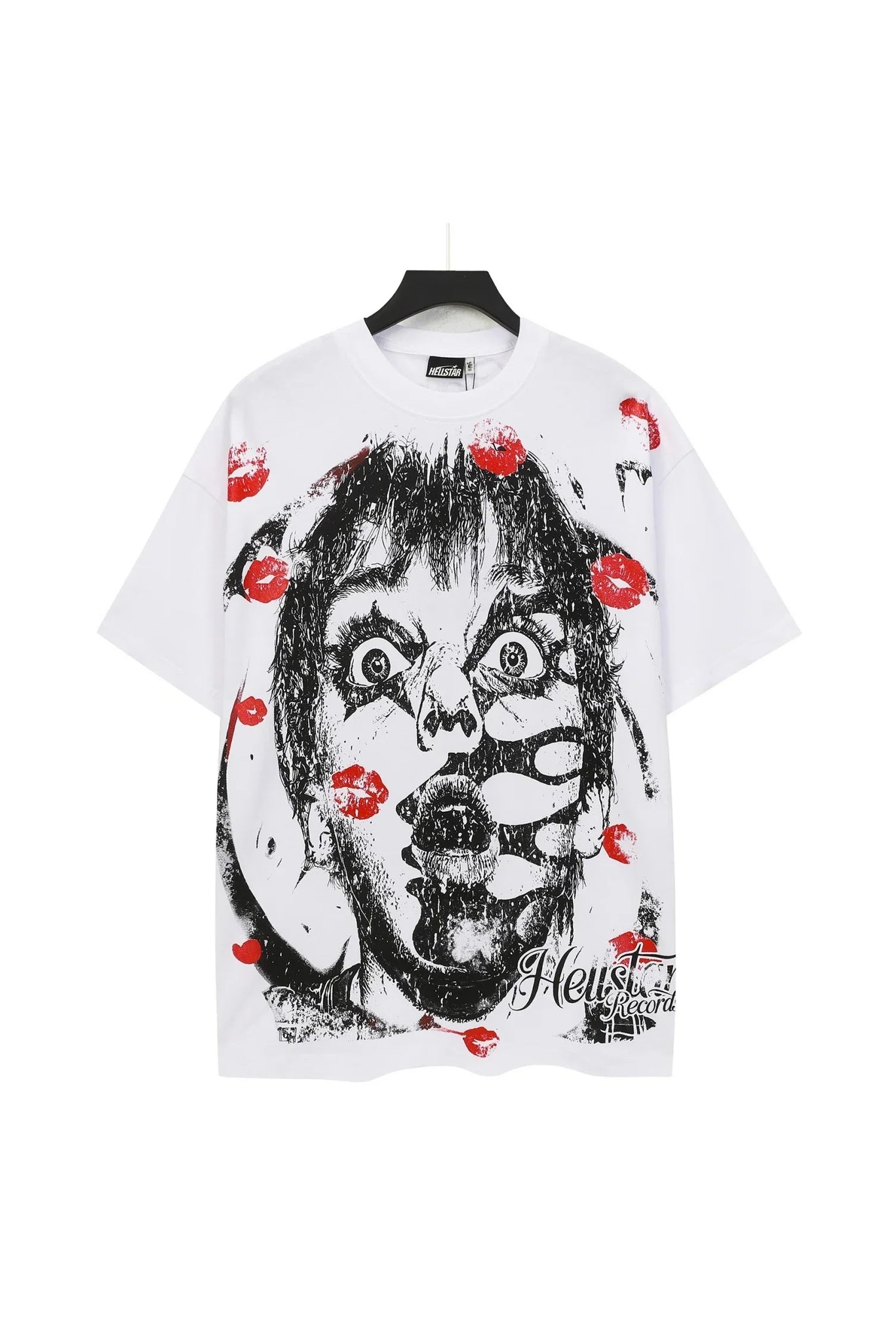 Dark Series: Red Lipprint White Shirt